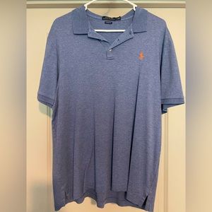 Polo Ralph Lauren Mesh Polo Classic Fit, Light Blue, Large